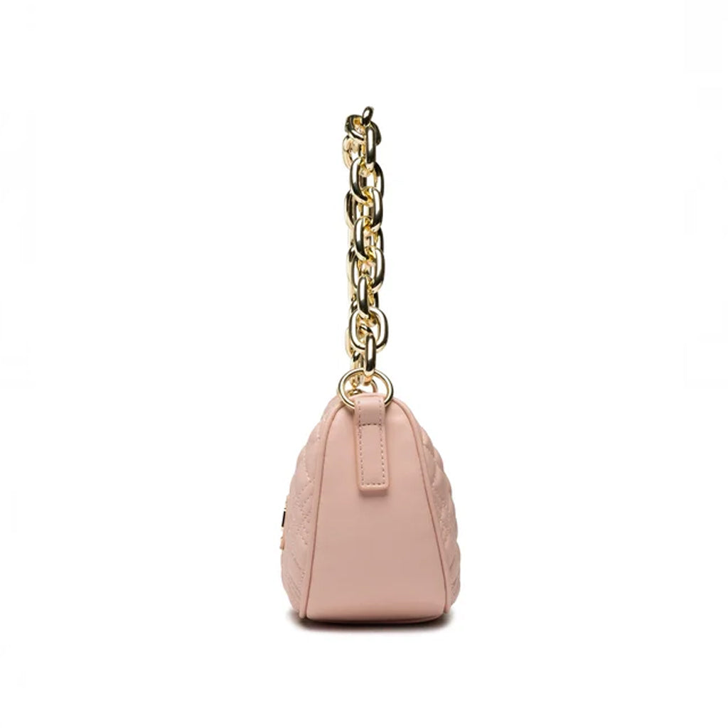 BORSETTA EFFETTO TRAPUNTATO LOVE MOSCHINO COLORE CIPRIA