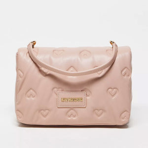 BORSA LOVE MOSCHINO A CUORI COLORE CIPRIA