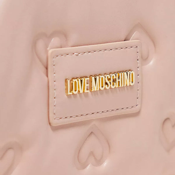 BORSA LOVE MOSCHINO A CUORI COLORE CIPRIA