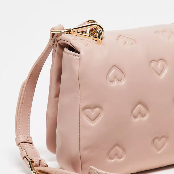 BORSA LOVE MOSCHINO A CUORI COLORE CIPRIA