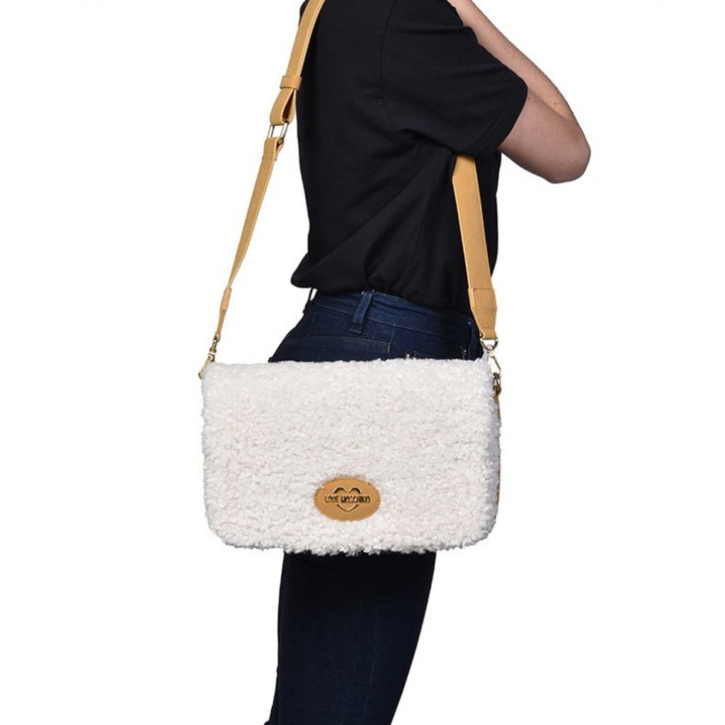 BORSA A MANO/SPALLA LOVE MOSCHINO COLORE BEIGE