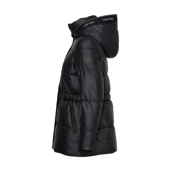 PIUMINO NERO CK CON CAPPUCCIO