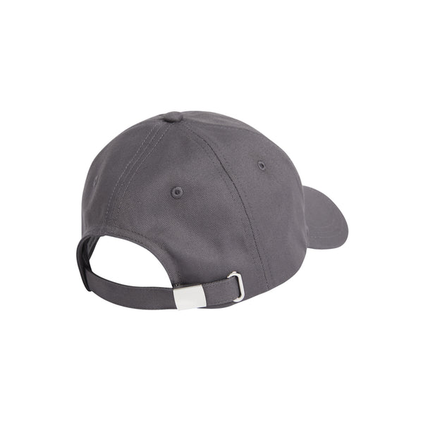 CAPPELLO CK GRIGIO CARBONE CON LOGO RICAMATO