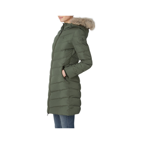 PIUMINO CK LONG DOWN FITTED PUF J20J214998LDD | Indossato laterale| Salotto Shop