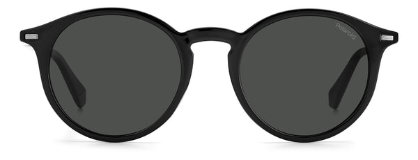 OCCHIALI DA SOLE UNISEX ROTONDI NERI CON LENTI POLARIZZATE