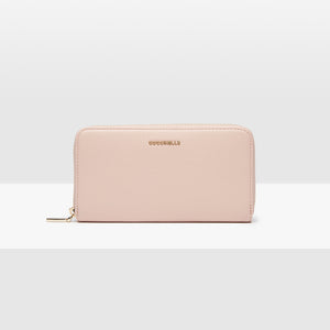 PORTAFOGLIO CON CHIUSURA A ZIP COCCINELLE METALLIC SOFT NEW PINK | E2IW5110401P54 | Salotto Shop