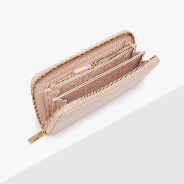 PORTAFOGLIO CON CHIUSURA A ZIP COCCINELLE METALLIC SOFT NEW PINK | E2IW5110401P54 | Salotto Shop