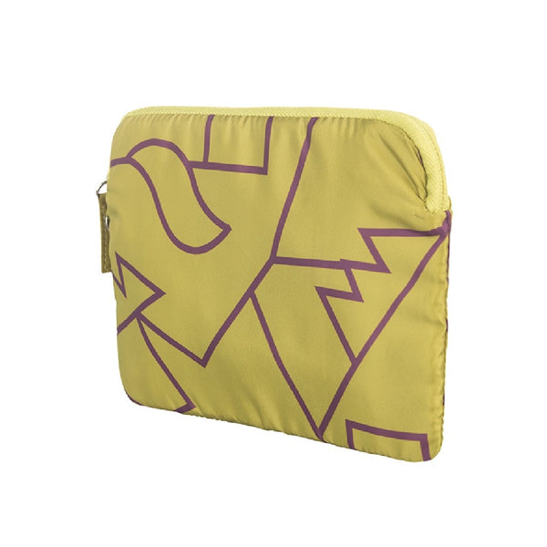 POCHETTE TUCANO COMPATTO VERDE ACIDO BPOUCH-MENDINI-VA | laterale | Salotto Shop