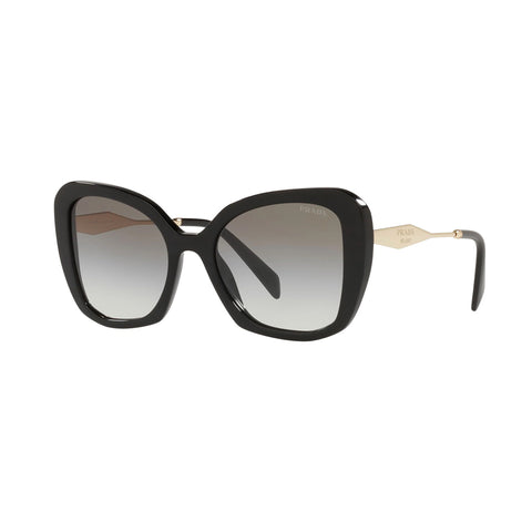 OCCHIALI DA SOLE PRADA NERO/ORO CON LENTI GRIGIO SFUMATO