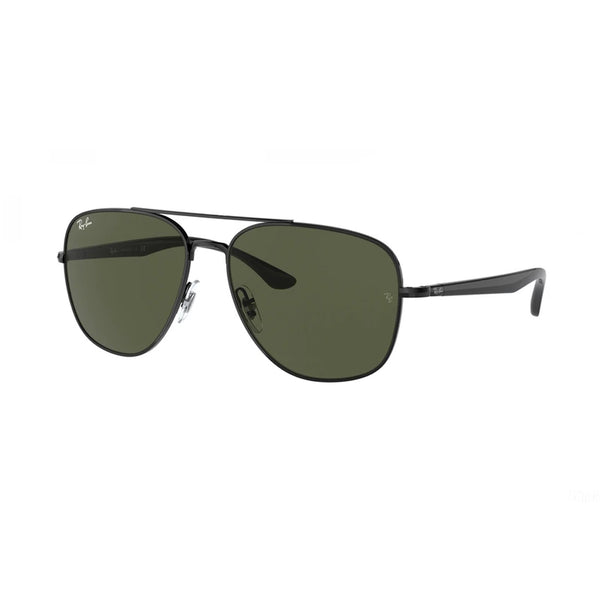 OCCHIALI DA SOLE RAY-BAN RB3683 UNISEX NERI CON LENTI VERDI
