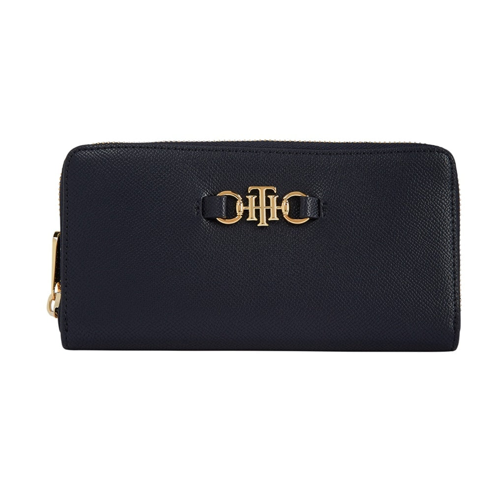 PORTAFOGLIO TH CLUB GRANDE BLU AW0AW10242 - DW5 Front - Salotto Shop