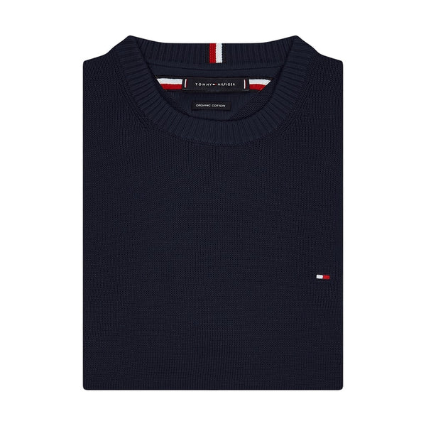 MAGLIA PULLOVER BLU TH MW0MW18598-DW5 Logo - Salotto Shop