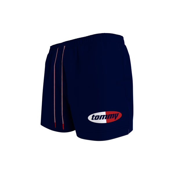 TOMMY HILFIGER SOLID LOGO BEACH SHORTS