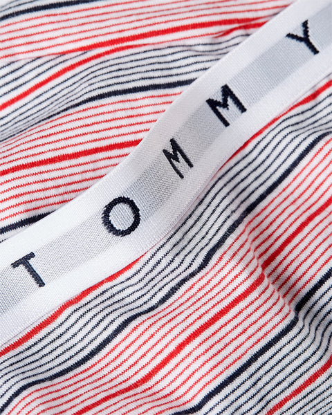 TOMMY HILFIGER WOMAN SLIP PACK WHITE/PRINTED STRIPE/DESERT SKY