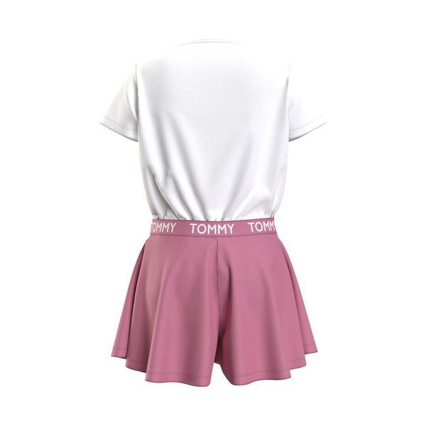 TOMMY HILFIGER PIGIAMA DONNA WHITE/HAMPTONS PINK