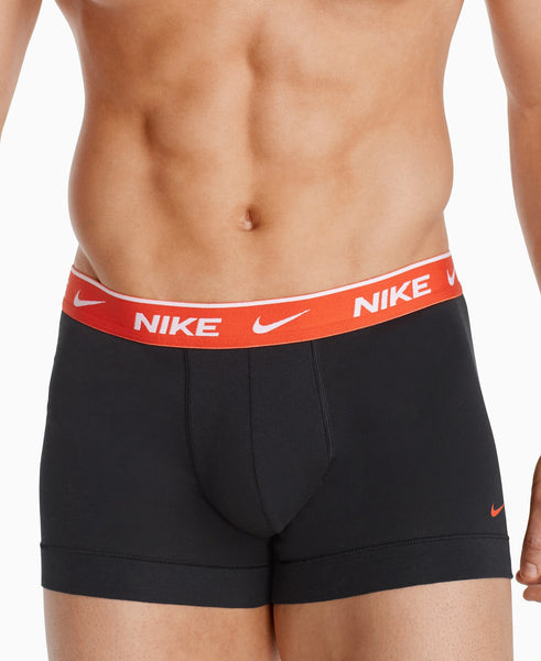 BOXER NIKE TRUNK IN CONFEZIONE DA DUE 0000KE1085F4N | fronte indossato | Salotto shop
